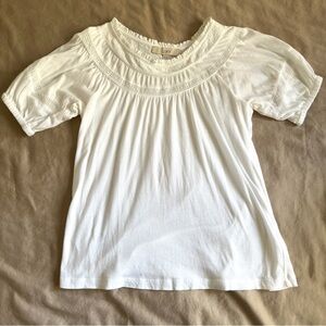 LOFT 100% Cotton White Tee